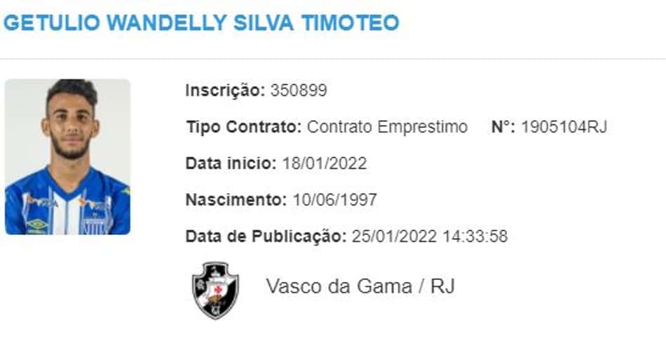 Getúlio - Vasco - BID