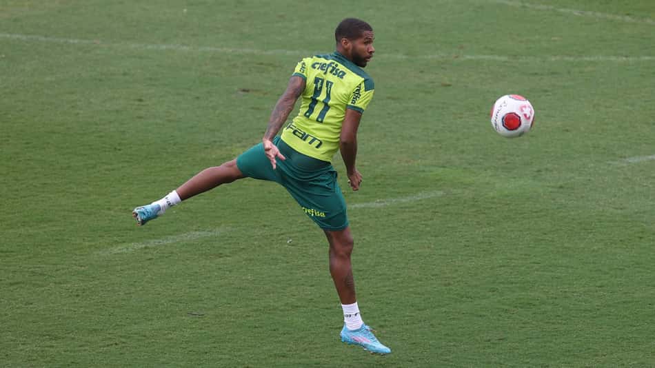 Wesley - treino Palmeiras