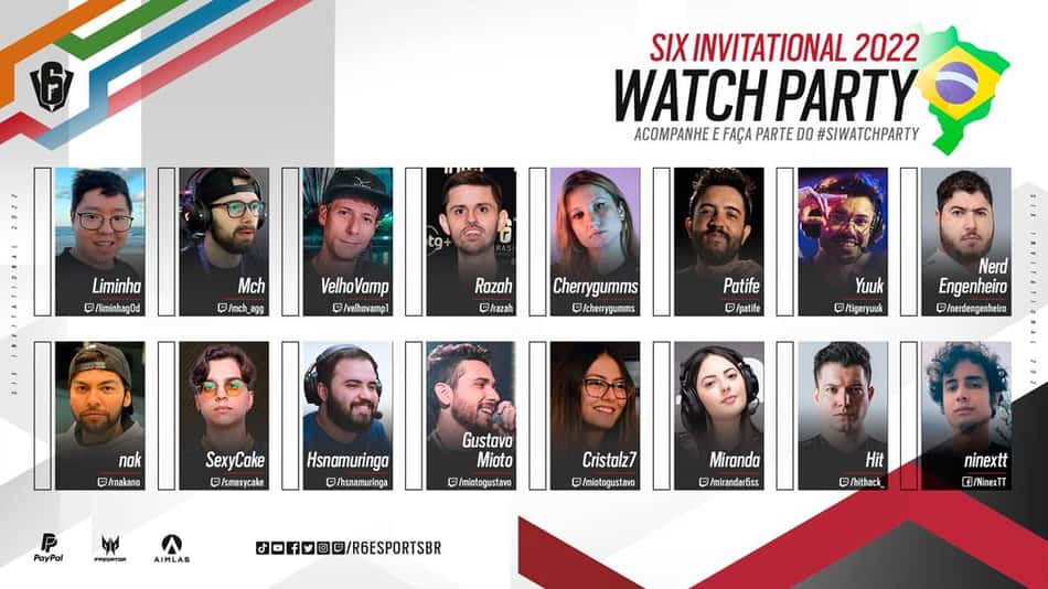Com 'Watch Party', Ubisoft amplia alcance de transmissões do Six Invitational 2022