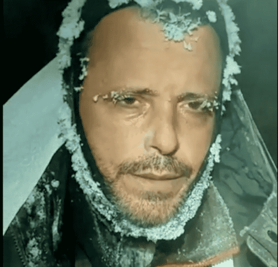Márcio Villar na chegada da primeira fase de seu desafio para dobrar a Arrowhead 2022. (Arquivo pessoal)