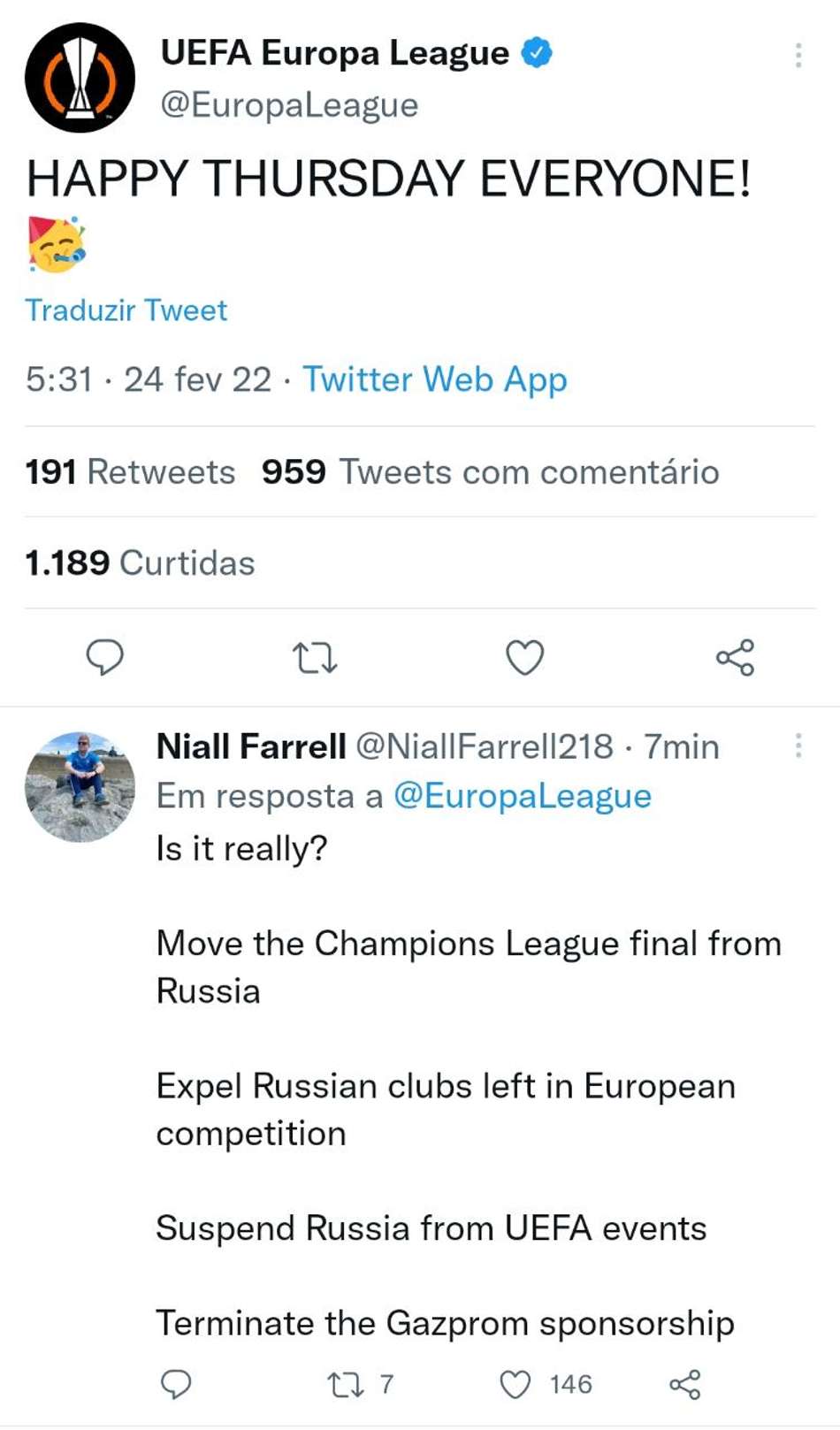 Uefa Europa League - Crise na Ucrânia