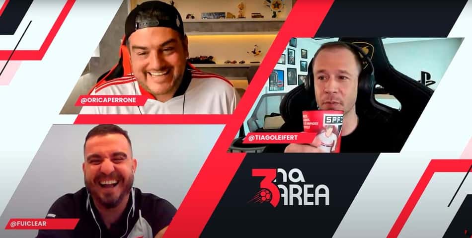 Em live, Tiago Leifert entrega seu time do coração; veja o clube de jornalistas esportivos