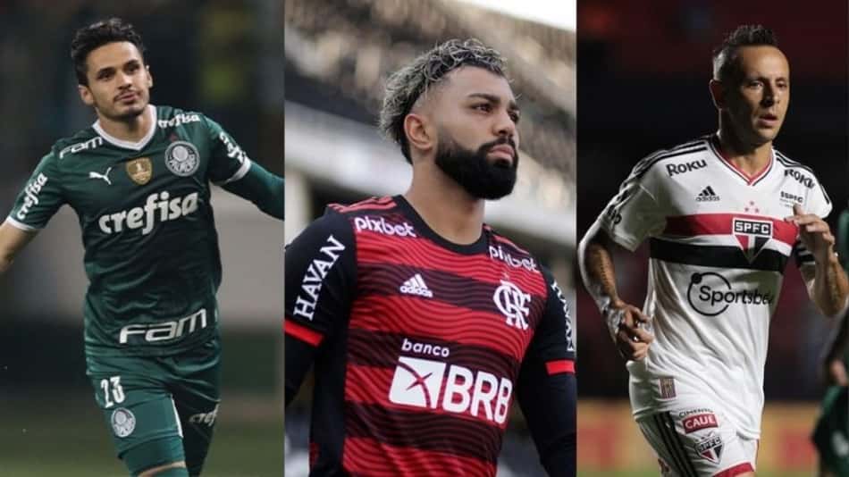 Palmeiras, Flamengo e São Paulo