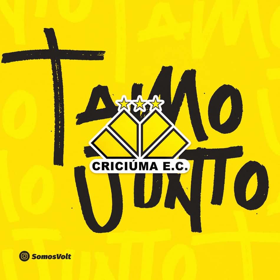 Criciúma anuncia parceria com a Volt Sport para produção de material esportivo para o clube
