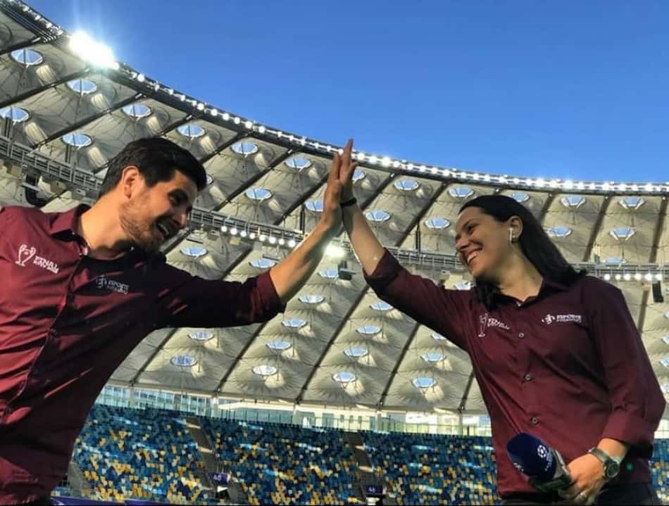 Fred Caldeira e Tati Mantovani falam ao L! sobre os duelos da Champions e brincam com 'rivalidade' entre eles