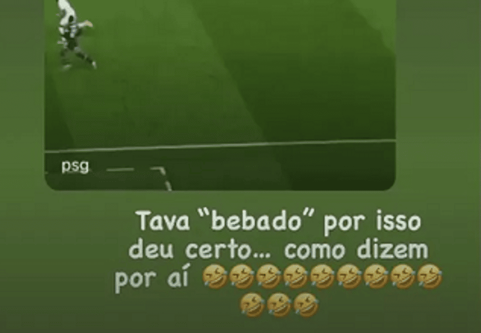 Neymar provocou jornalista francês (Foto: Reprodução)