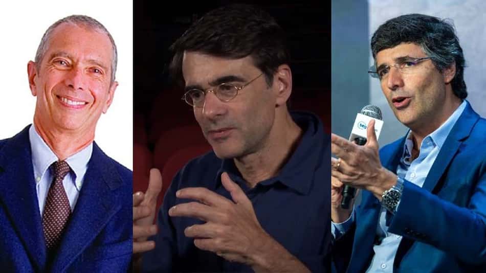 Carlos Alberto Sicupira, André Esteves e João Moreira Salles