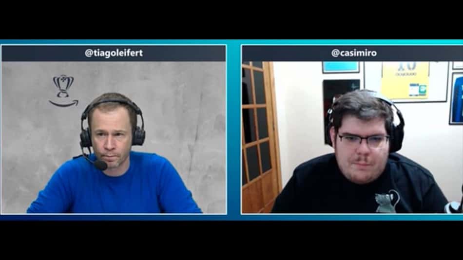 Live Twitch Tiago Leifert e Casimiro