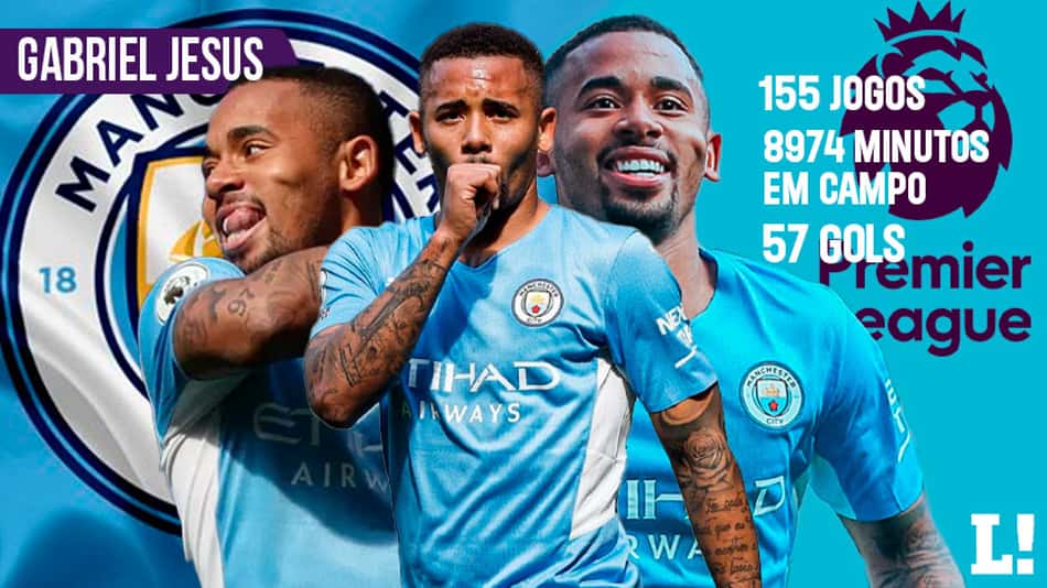 Gabriel Jesus é o brasileiro com a maior média de gols na história da Premier League