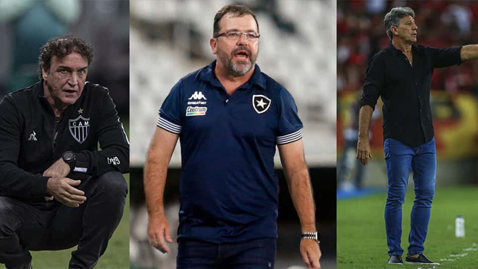 Cuca, Enderson Moreira e Renato Gaúcho