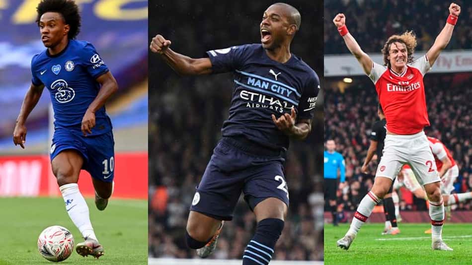 Willian, Fernandinho e David Luiz