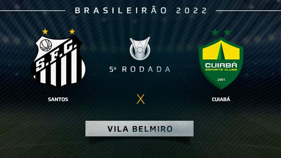 Santos x Cuiabá: prováveis times, desfalques e onde assistir ao jogo
