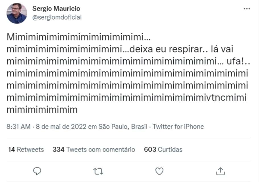 Sérgio Mauricio - Twitter