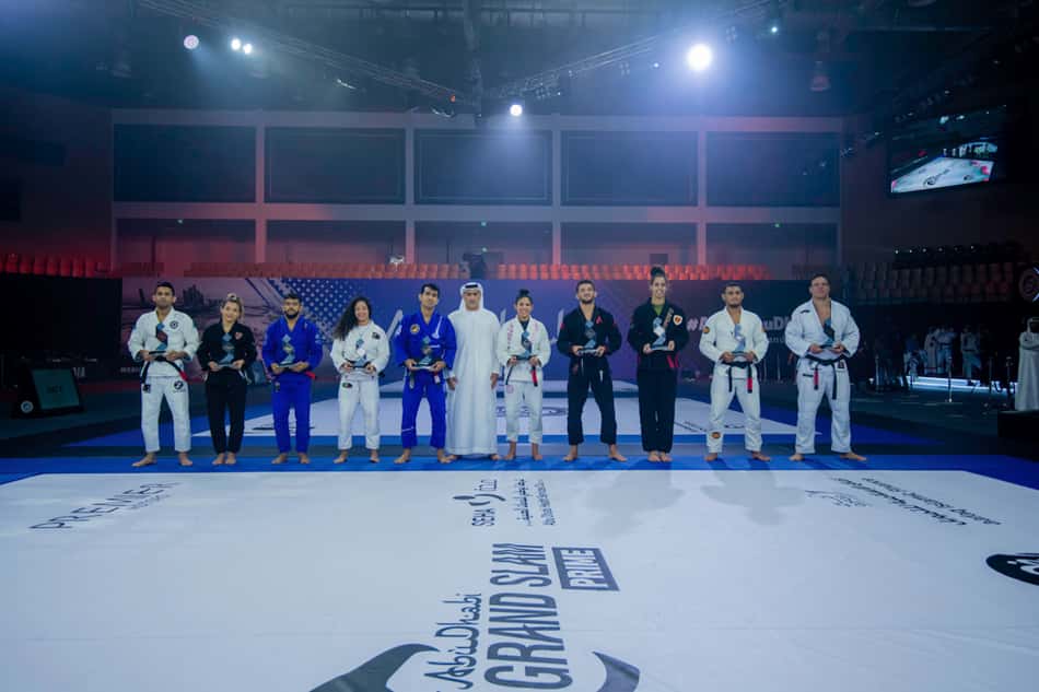 Com presença de Anderson Silva, campeões da Divisão Profissional dão show no último dia do Abu Dhabi Grand Slam Tour