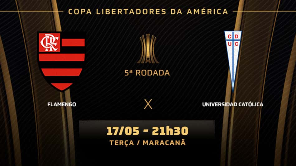 Flamengo x Universidad Católica: prováveis times, desfalques e onde assistir