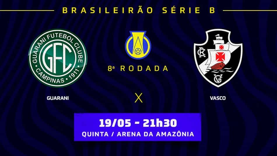 Guarani x Vasco: prováveis times, desfalques e onde assistir