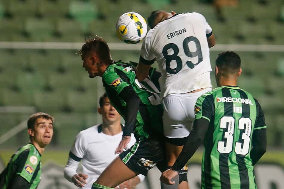 Erison marca, Botafogo empata com o América-MG e perde a chance de dormir na liderança do Brasileirão