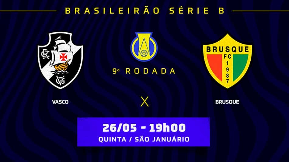 Vasco x Brusque: prováveis times, desfalques e onde assistir