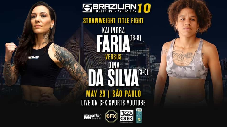 Com ex-UFC e promessa brasileira, Brazilian FS promove primeira disputa de cinturão feminino de sua história, neste domingo