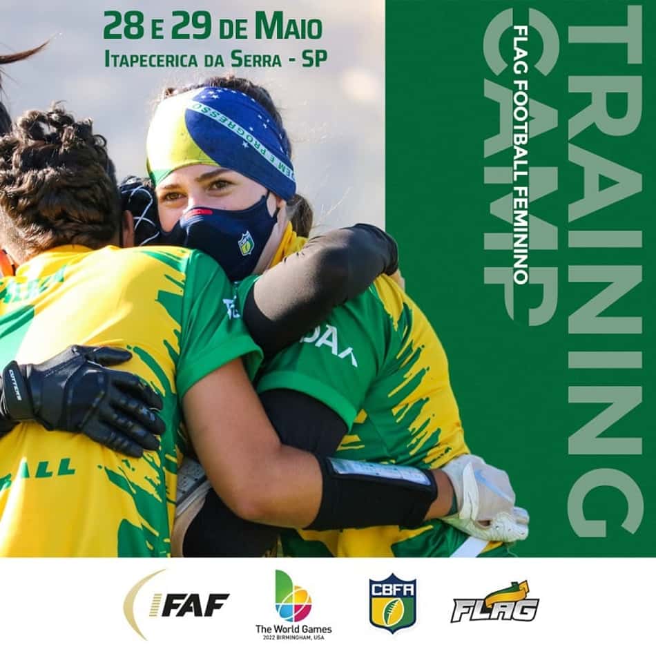 Seleção Feminina de Flag Football realiza training camp visando o The World Games