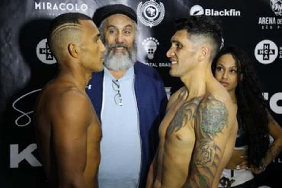 Pesagem do Boxing For You tem encaradas entre brasileiros e argentinos