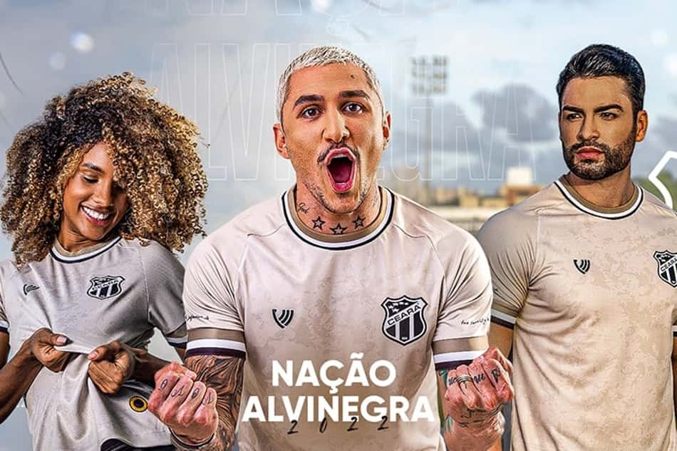 Em dia de clássico, Ceará lança seu novo uniforme três