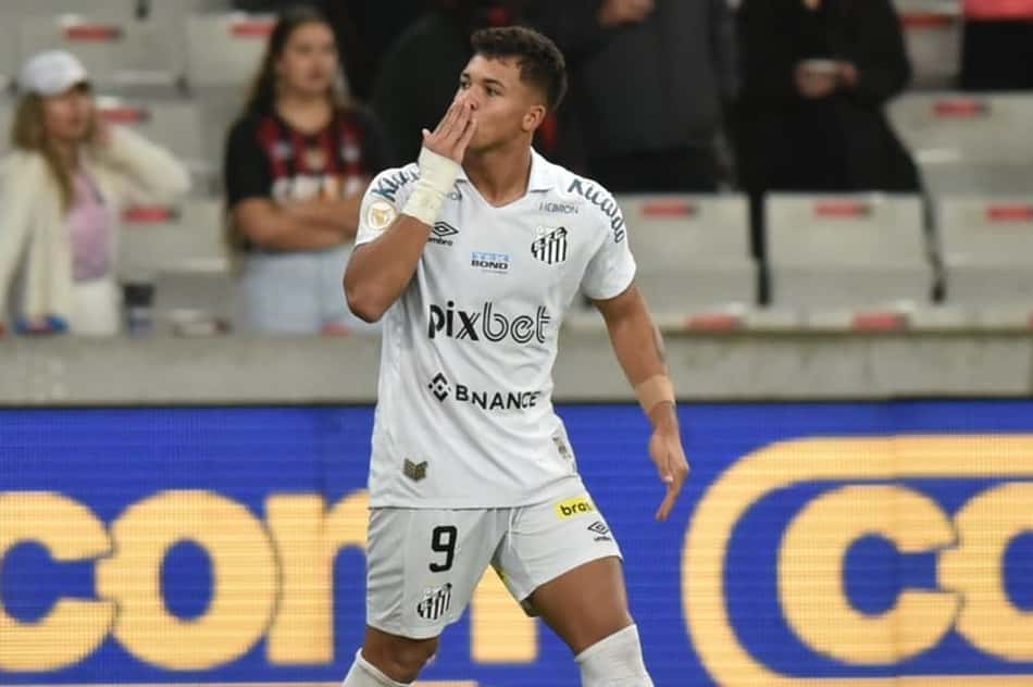 Marcos Leonardo - Athletico-PR x Santos