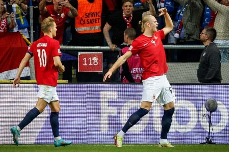 Haaland revela provocação e ameaça de zagueiro da Suécia na Nations League