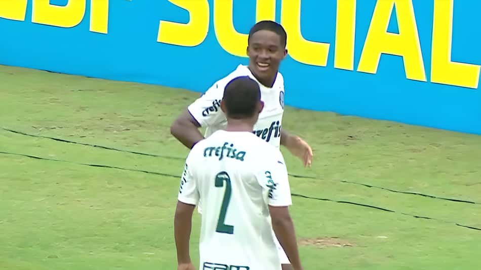 Endrick marca duas vezes, e Palmeiras goleia o Sport na semifinal da Copa do Brasil Sub-17