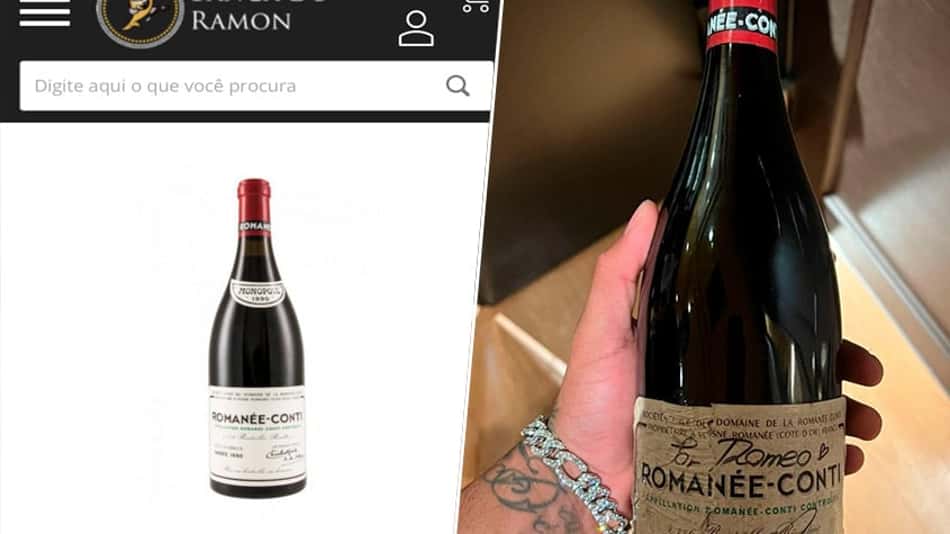 Internautas descobrem preço 'astronômico' de vinho ostentado por Neymar nas redes sociais