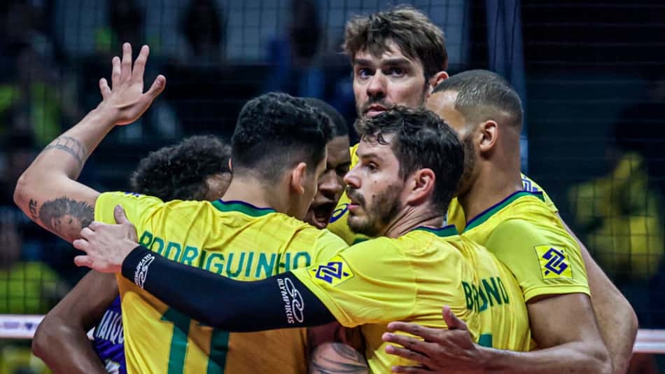 Brasil vence a Austrália sem sustos na estreia na Liga das Nações masculina de vôlei