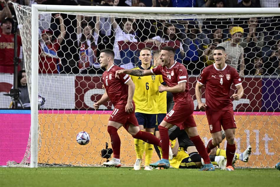 Adversária do Brasil na Copa do Mundo, Sérvia vence a Suécia fora de casa pela Nations League