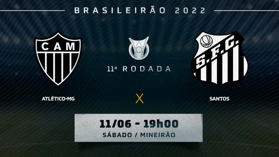 Atlético-MG x Santos: as prováveis escalações, desfalques e onde assistir