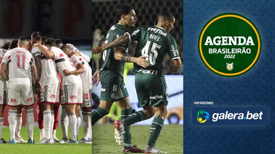 Coritiba x Palmeiras, São Paulo x América-MG… Saiba onde assistir aos jogos de domingo do Brasileirão