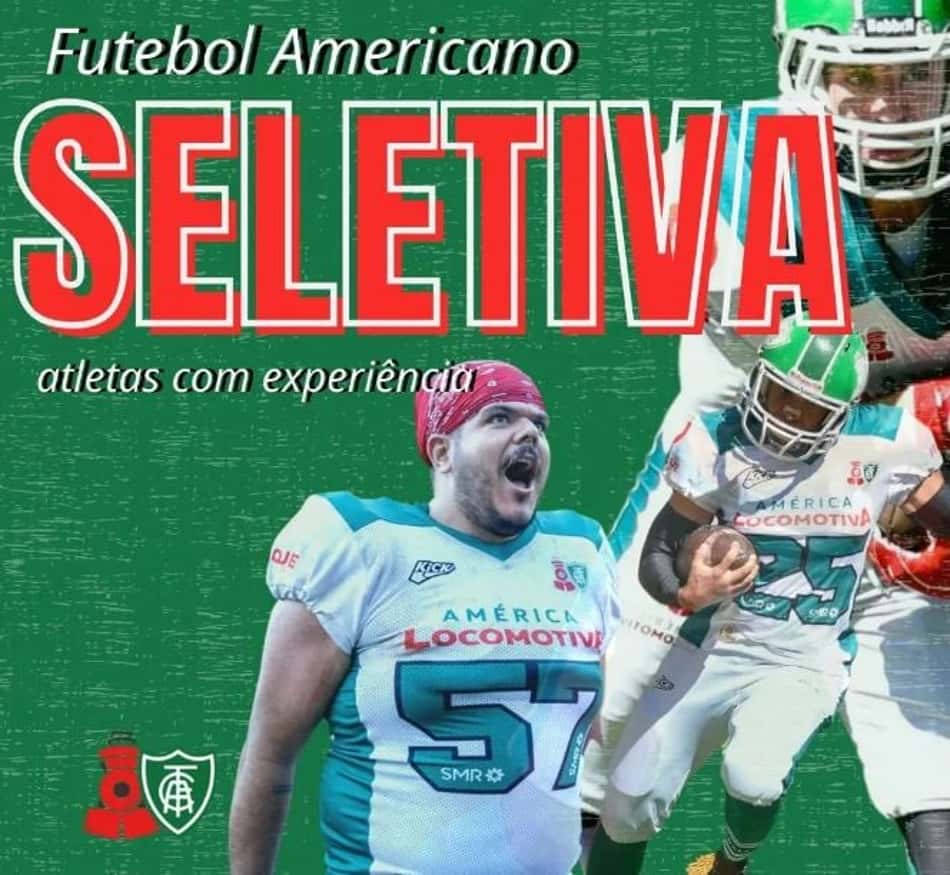 América Locomotiva está com seletiva para atletas com experiência no futebol americano