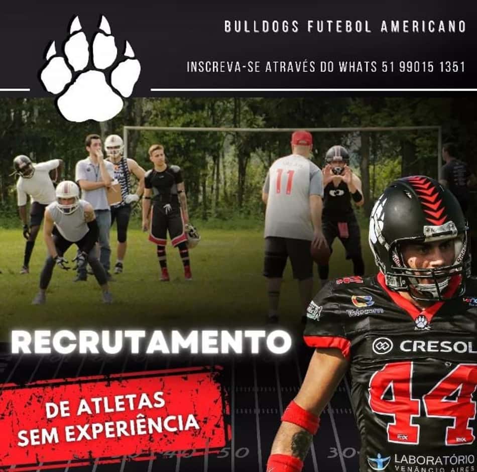 Bulldogs FA, do Rio Grande do Sul, faz seletiva para atletas neste final de semana