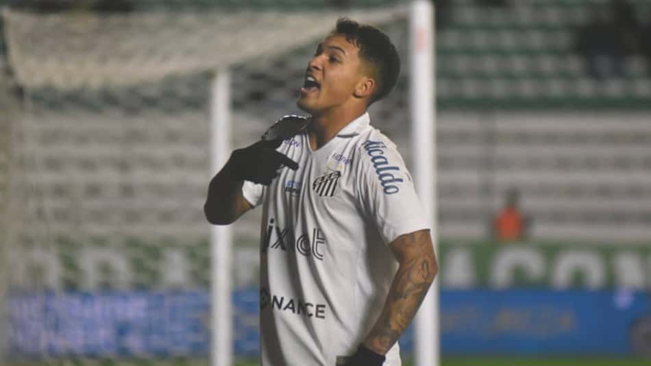 Marcos Leonardo marca, e Santos vence o Juventude de virada pelo Brasileirão