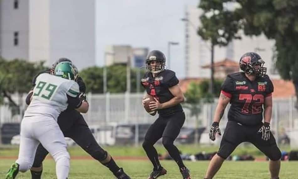 Quarterback Rodrigo Dantas, do João Pessoa Espectros, volta a jogar após quase 4 anos