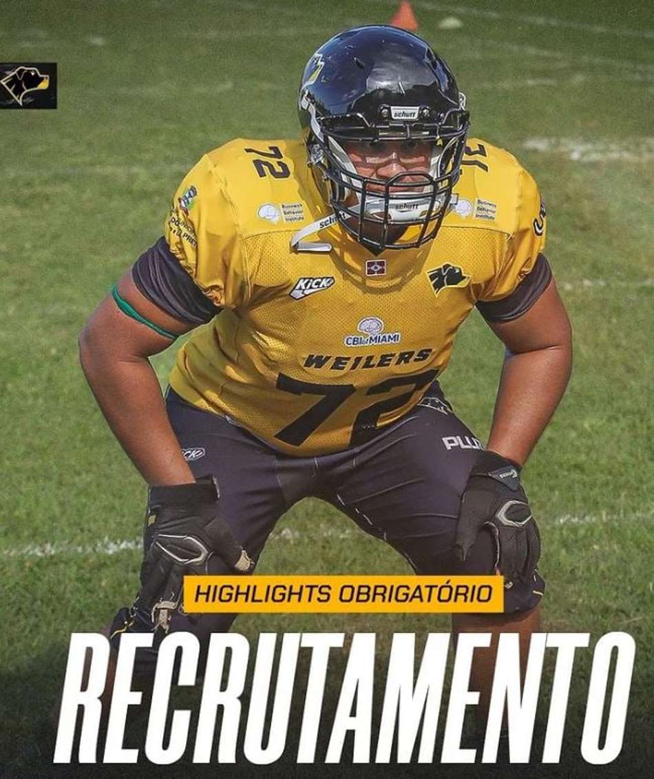 Rio Preto Weilers está selecionando atletas com experiência no futebol americano