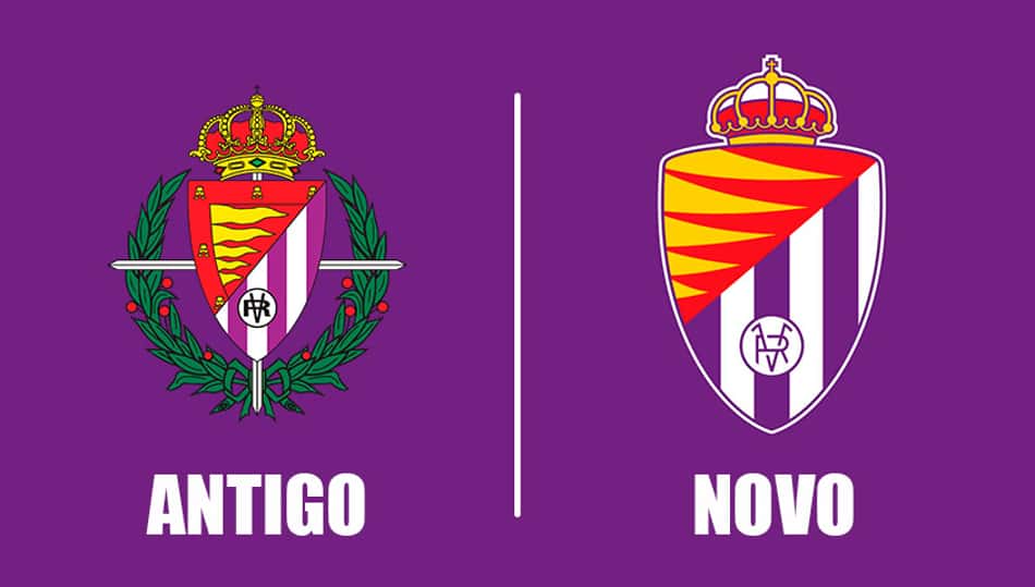 Real Valladolid mudou o escudo! Veja proposta de designer para outros clubes do futebol mundial