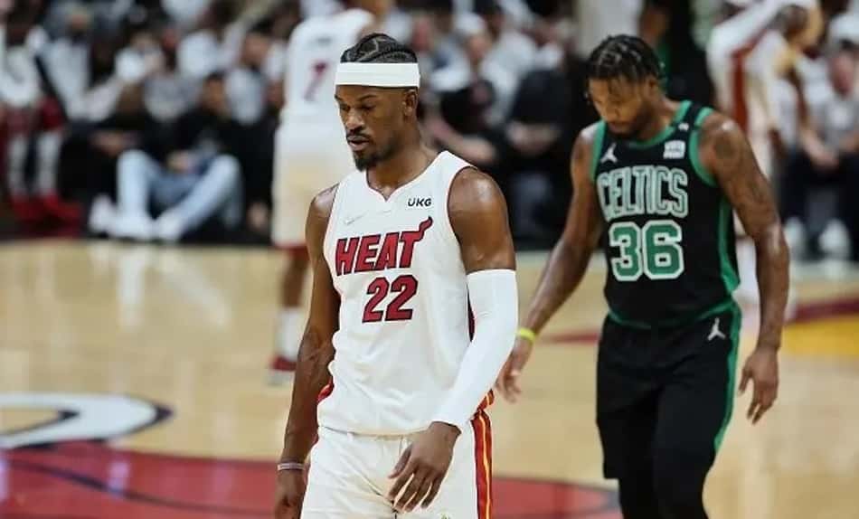 Jimmy Butler vive 'ressaca' da eliminação: "não estou pronto para falar de basquete"