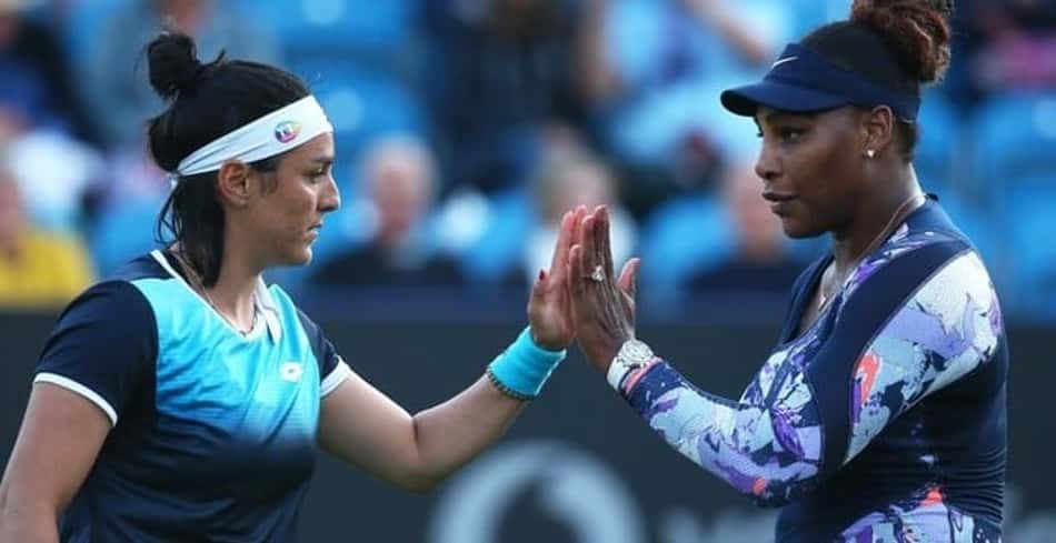 Serena retorna após um ano com vitória nas duplas em Eastbourne