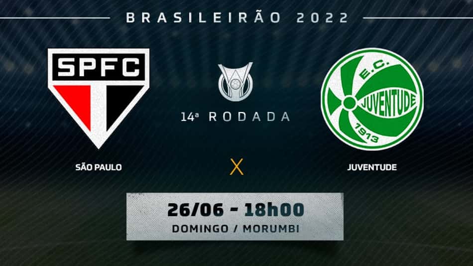 São Paulo x Juventude: prováveis times, desfalques e onde assistir ao jogo do Brasileirão