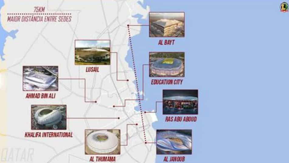 100 dias para a Copa do Mundo: veja todos os estádios do Mundial do Qatar