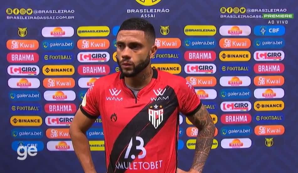 Wellington Rato valoriza ponto conquistado pelo Atlético-GO contra o Ceará: 'Muito importante'