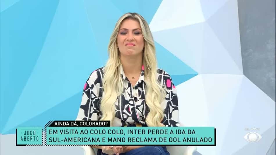 Renata Fan critica atuação do Internacional e comenta lance polêmico do Edenilson