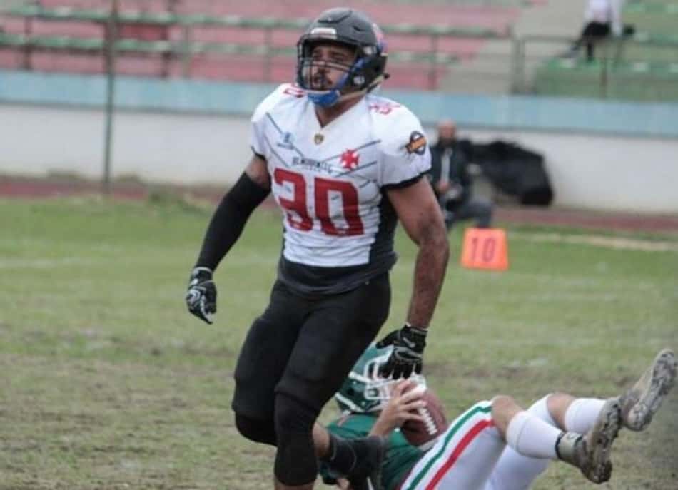 Linebacker Gabriel Stutz, do Vasco Almirantes, é eleito MVP da 3ª semana da Liga BFA