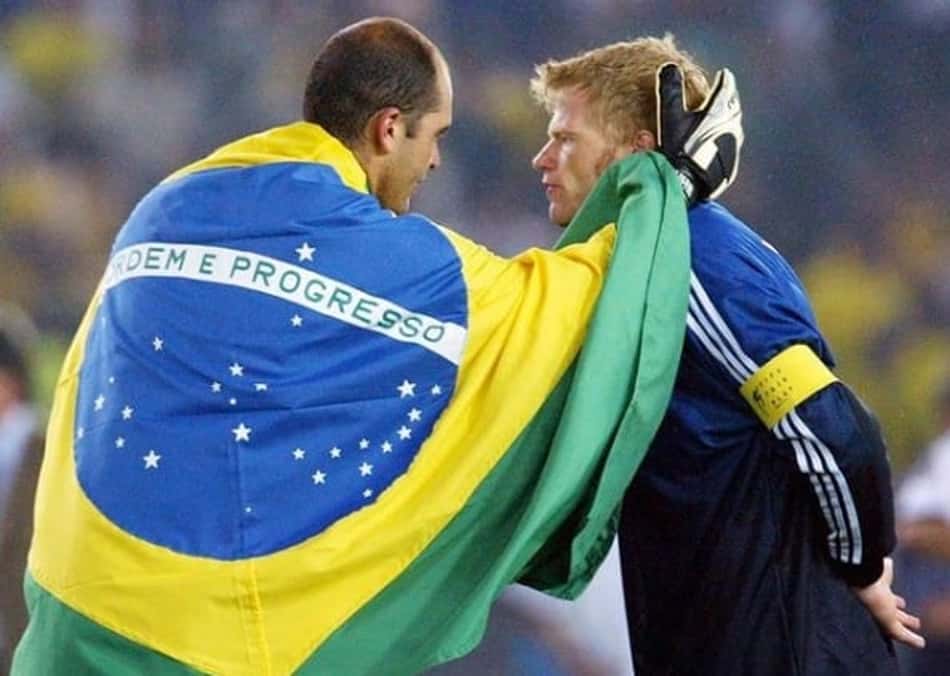 Marcos relembra foto com Kahn após penta: 'Não tenho noção do que falei'