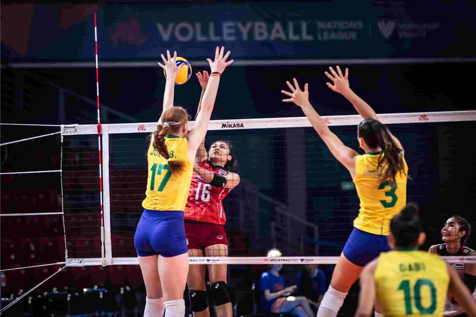 Brasil vence Tailândia pela Liga das Nações de vôlei feminino