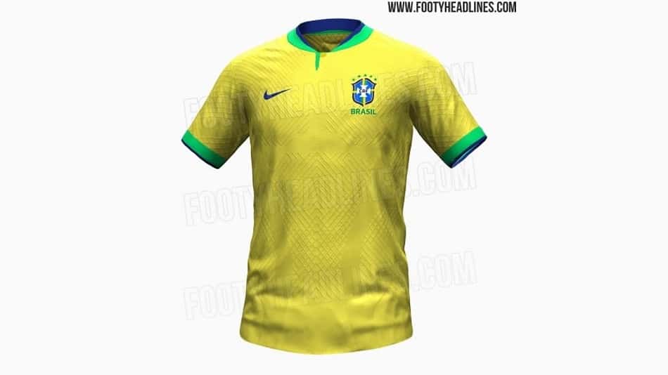Site vaza suposta nova camisa da Seleção Brasileira para a Copa